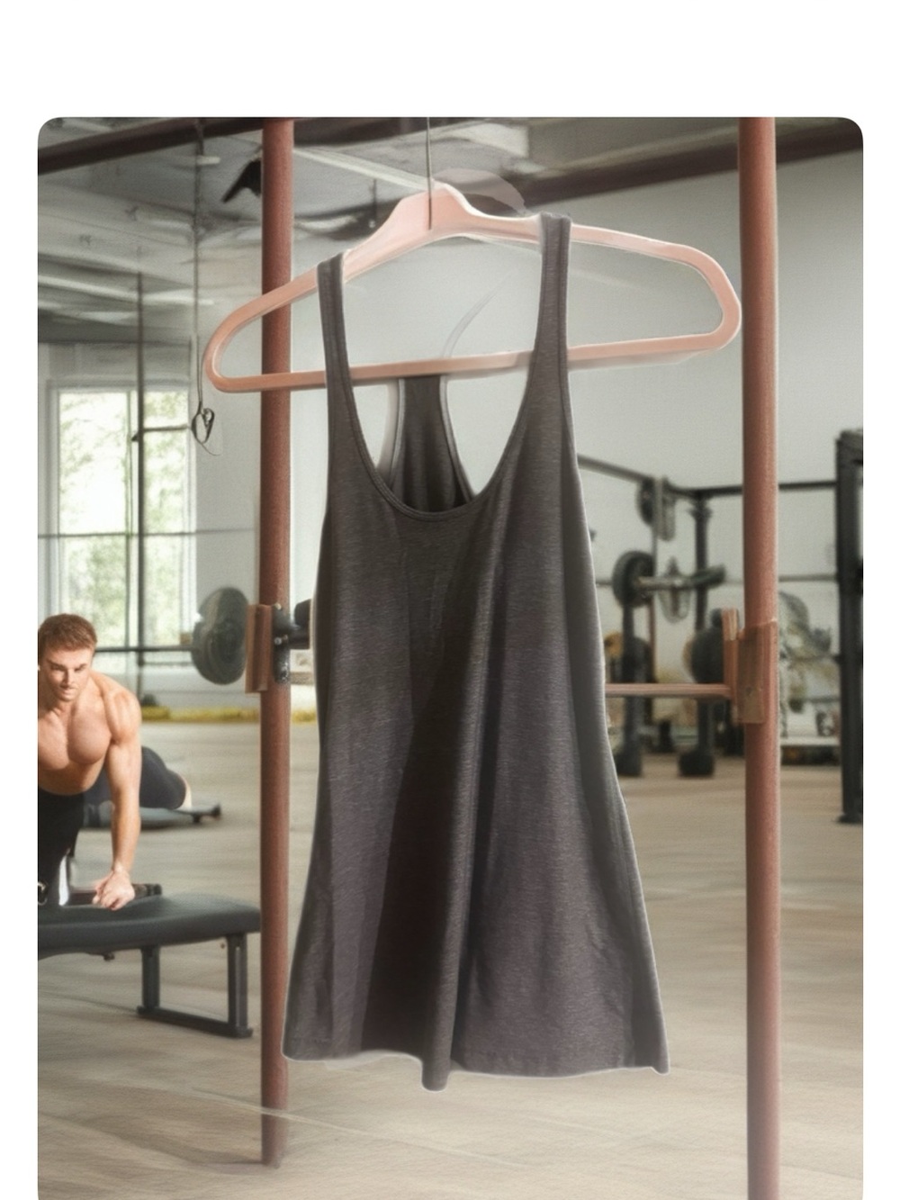 lululemon athletica Dark Gray Racerback Tank - Lightweight Performance